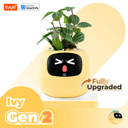 Smart Plant Robot Yellow Front View