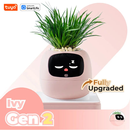 Smart Plant Robot Pink Front View